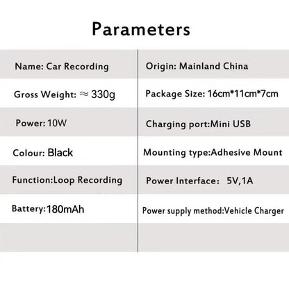 HD Car Dash Cam w/ 32GB – Crystal Clear