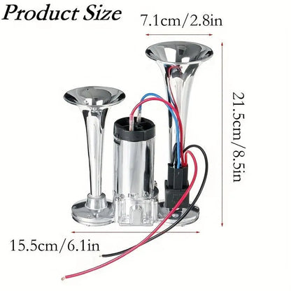 2026 Upgraded 12V 130DB Air Horn Dual