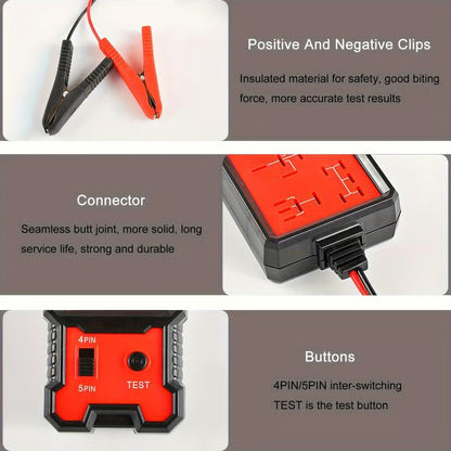 Durable Car Diagnostic Tool With Battery Clips