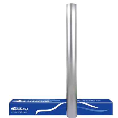 satin chrome titanium silver vinyl wrap