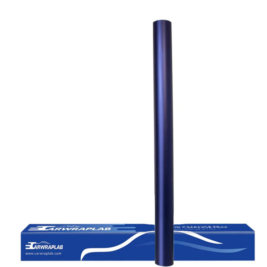 satin chrome saint patrick blue vinyl wrap