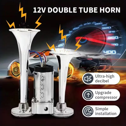 2026 Upgraded 12V 130DB Air Horn Dual