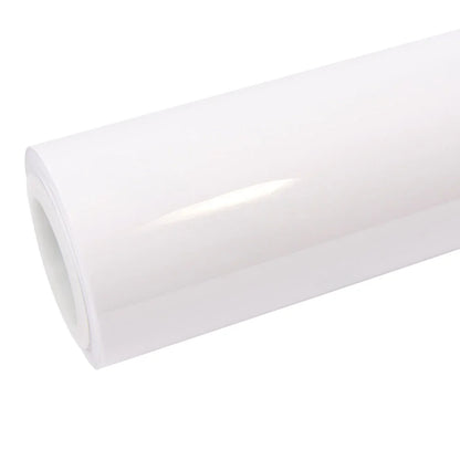 high glossy crystal white vinyl wrap