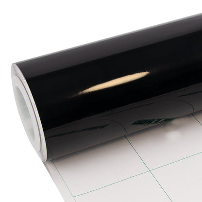 high glossy paint black vinyl wrap