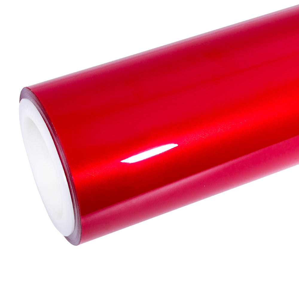 Glossy Metallic Vampire Red Color Ppf Wet Application