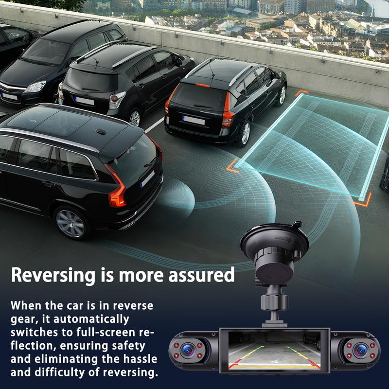 4 Channel Dash Cam, Front Rear Left and Right