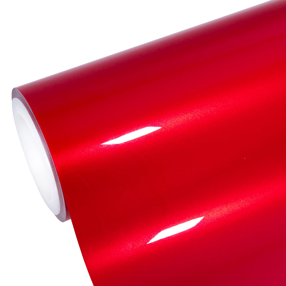 Glossy Metallic Vampire Red Color Ppf Wet Application