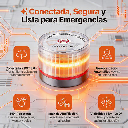 Luz de Emergencia V16 Homologada