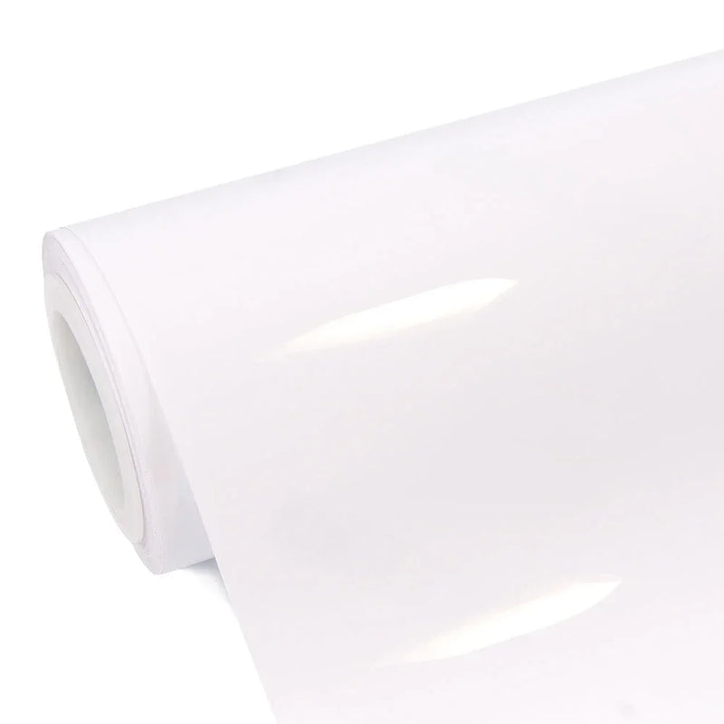 high glossy crystal white vinyl wrap