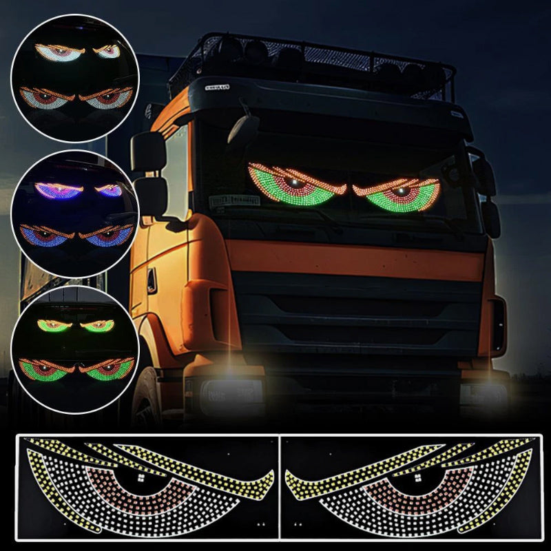 2Pcs LED Devil Eyes Lights for Windshield