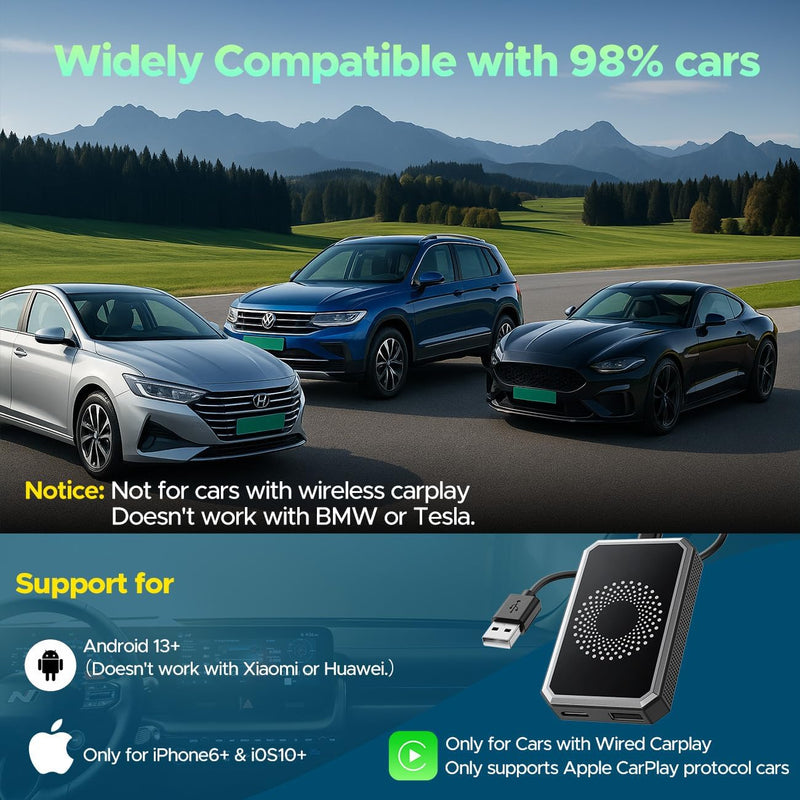 Wired to Wireless Carplay Adapter