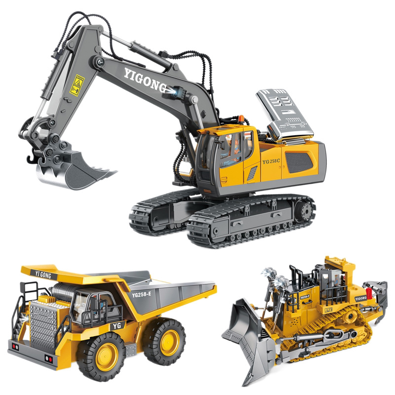 Alloy Remote-Controlled Construction Vehicle Series