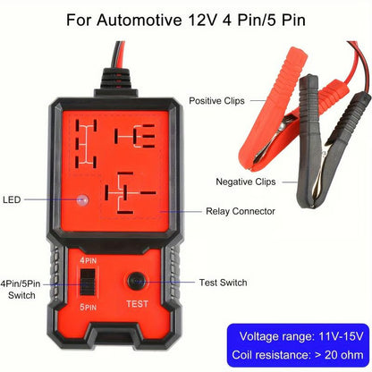 Durable Car Diagnostic Tool With Battery Clips