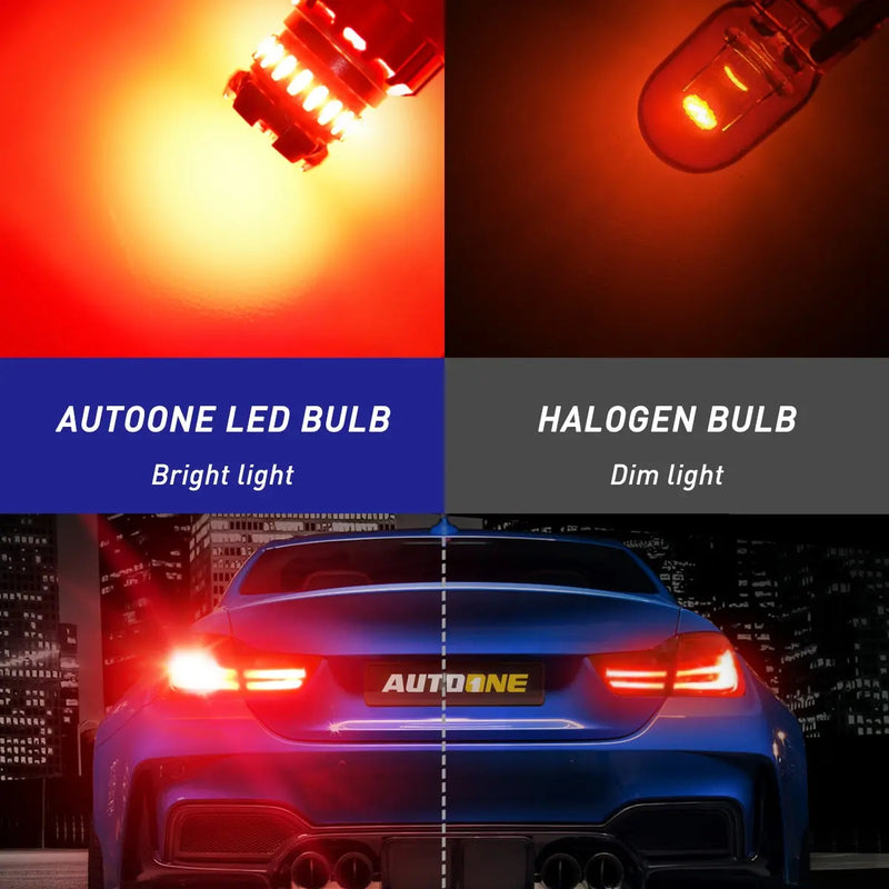 Red LED Strobe Tail Brake Light Bulb