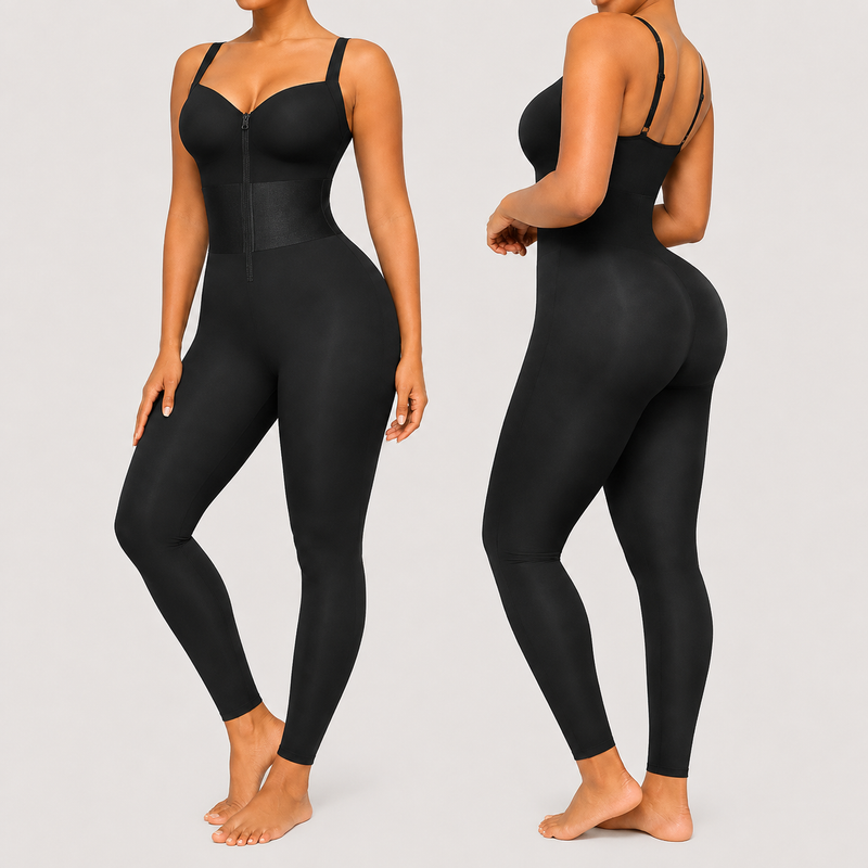 AirSlim ElasticFuse Zipper Shaping Jumpsuit