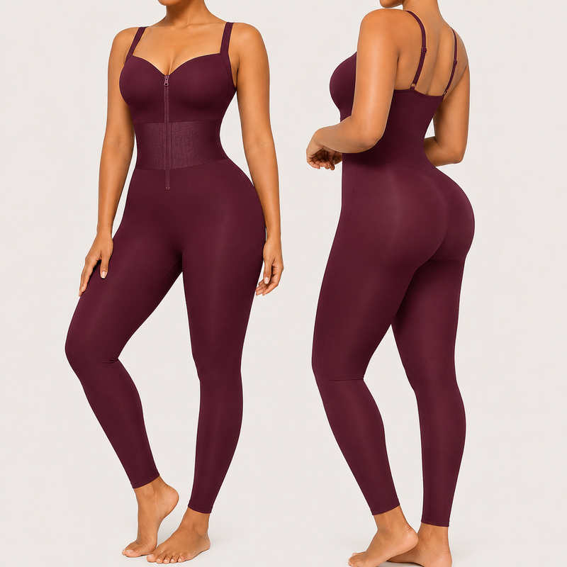 AirSlim ElasticFuse Zipper Shaping Jumpsuit