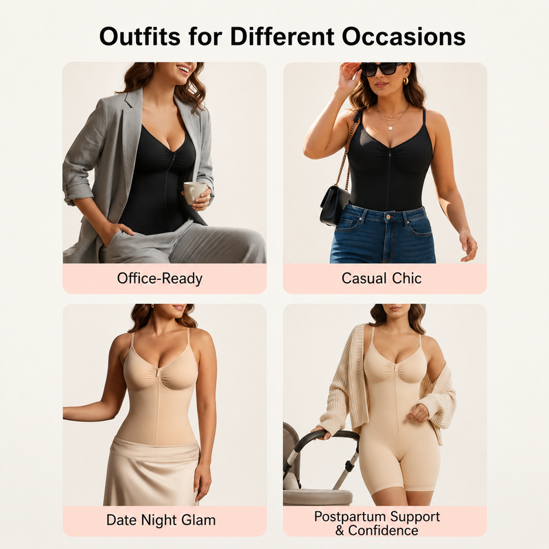 UltraFlex Zip-Up Shaping Bodysuit