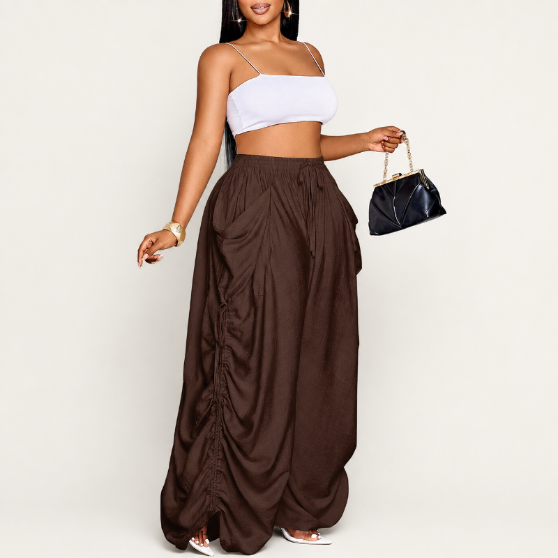 Plus Size Women's Casual Loose-Fit Wide Leg Pants