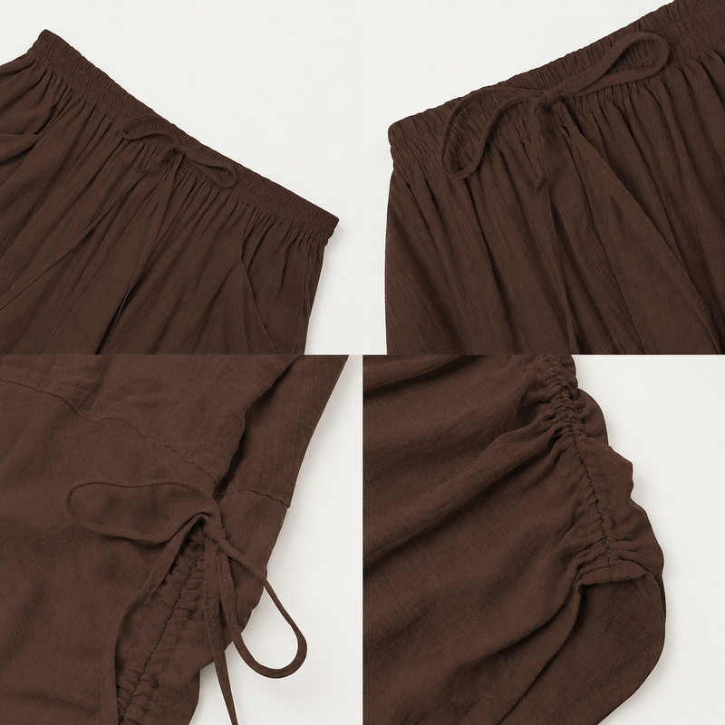 Plus Size Women's Casual Loose-Fit Wide Leg Pants