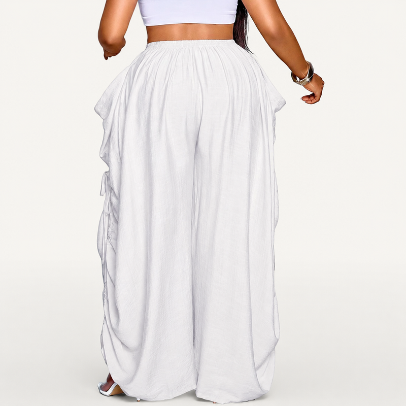 Plus Size Women's Casual Loose-Fit Wide Leg Pants