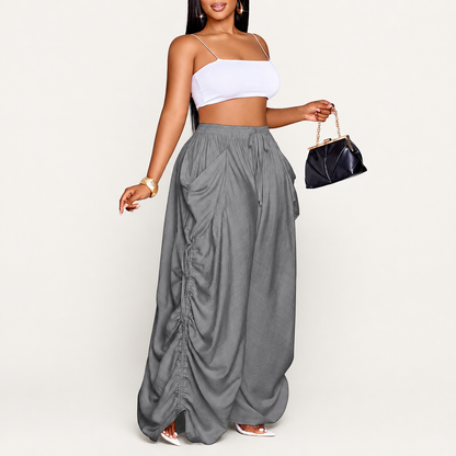 Plus Size Women's Casual Loose-Fit Wide Leg Pants