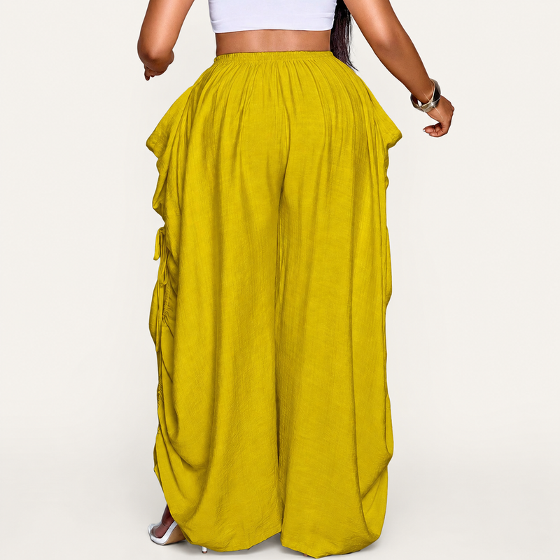 Plus Size Women's Casual Loose-Fit Wide Leg Pants