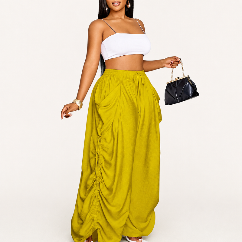 Plus Size Women's Casual Loose-Fit Wide Leg Pants