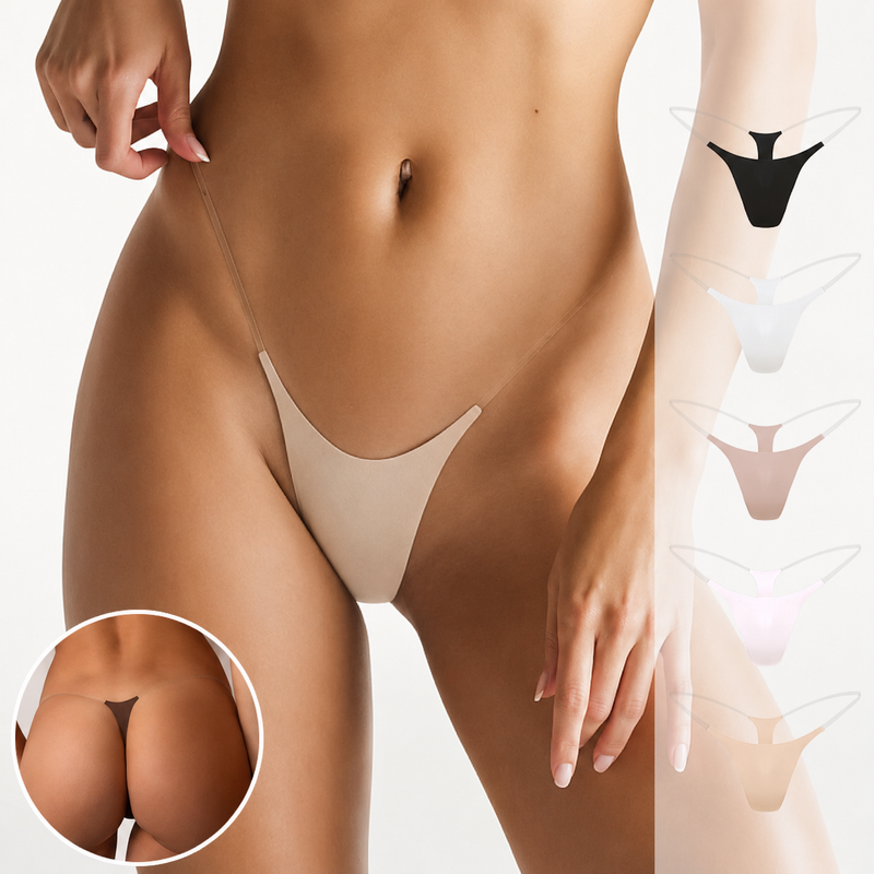 Invisible Underwear Thong for Women – No-Show, Ultra-Thin & Seamless Fit