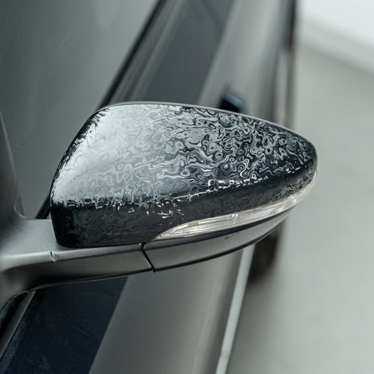 Envoltura de vinilo de fibra de carbono negro fantasma