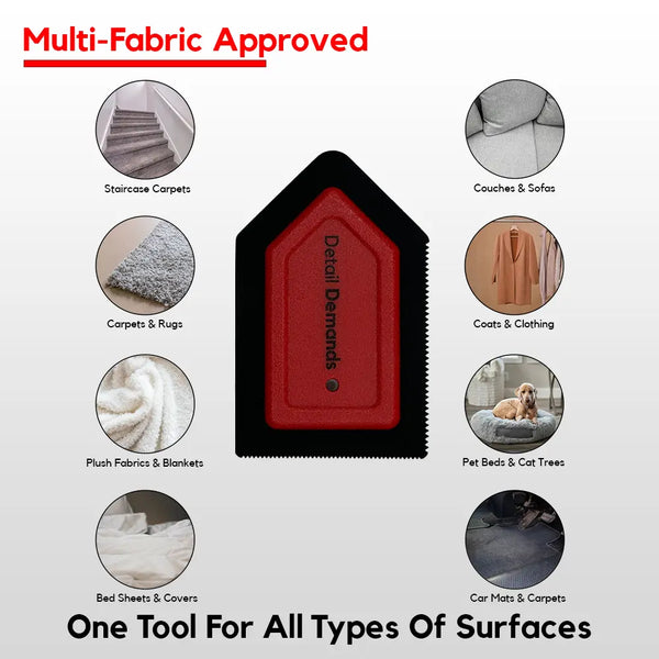 Mini Pet Hair Remover for Furniture, Couch, Car Mat and Carpet Scraper