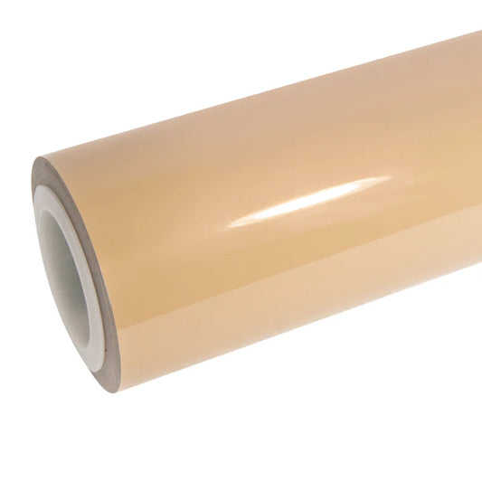 high glossy concord buff vinyl wrap