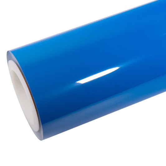 high glossy dodger blue vinyl wrap