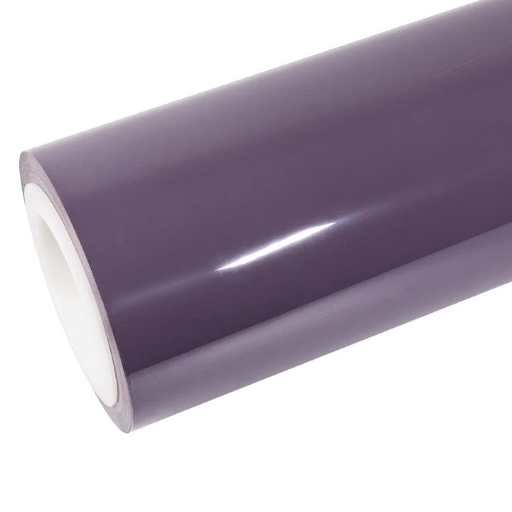 high glossy purplish grey vinyl wrap