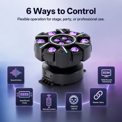 120W RGBW Moving Head Light Strobe