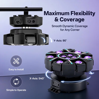 120W RGBW Moving Head Light Strobe