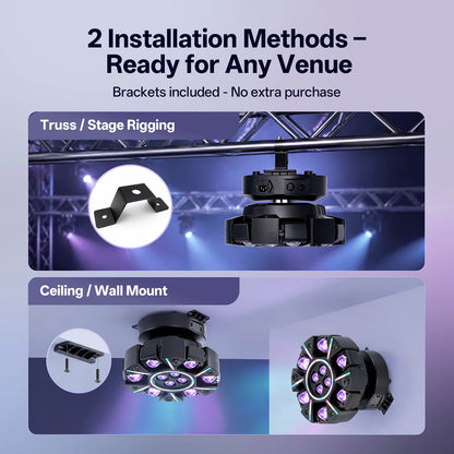 120W RGBW Moving Head Light Strobe