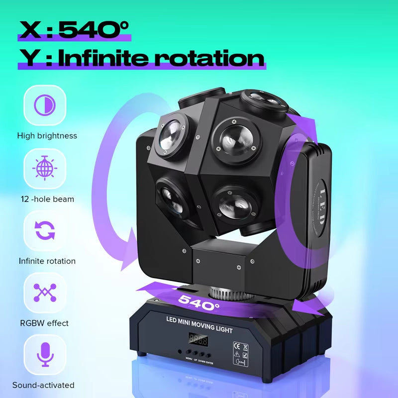 12x10W Magic ball LED Beam moving head light