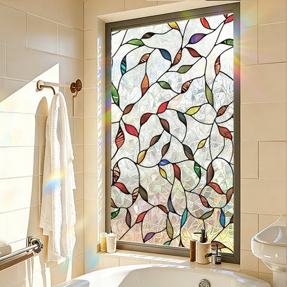 Botanical Static Cling Window Film for Glass