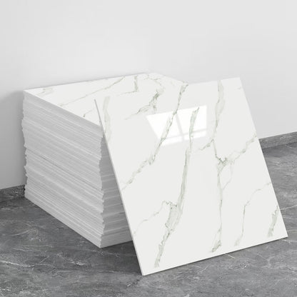 Self-Adhesive Faux Marble Tile Wall Sticker