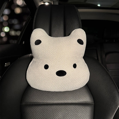 All-Season Linen Puppy Car Seat Cushion Set