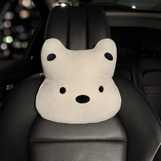 All-Season Linen Puppy Car Seat Cushion Set