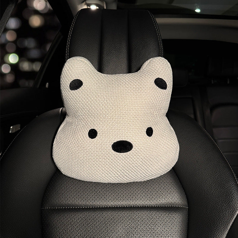 All-Season Linen Puppy Car Seat Cushion Set