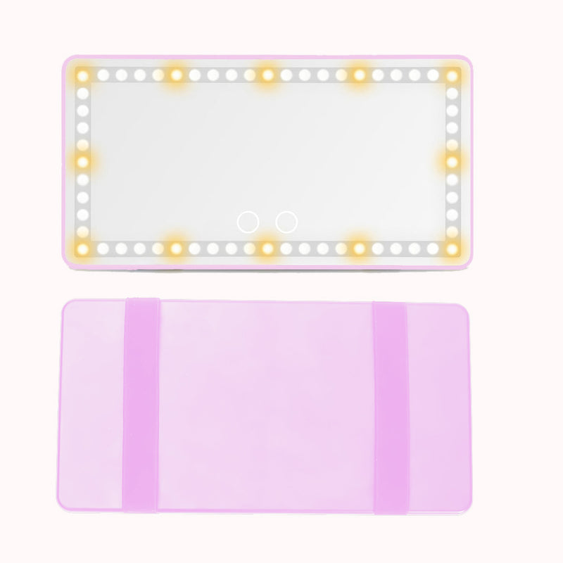Car Sun Visor Vanity Mirror with 3 LED Lights