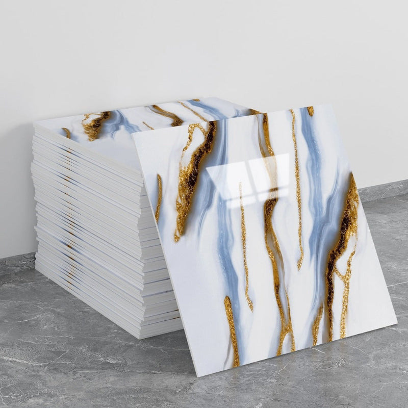 Self-Adhesive Faux Marble Tile Wall Sticker - 30cm x 30cm