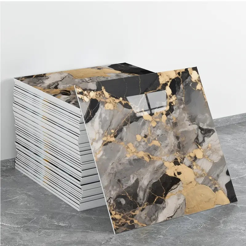 Self-Adhesive Faux Marble Tile Wall Sticker