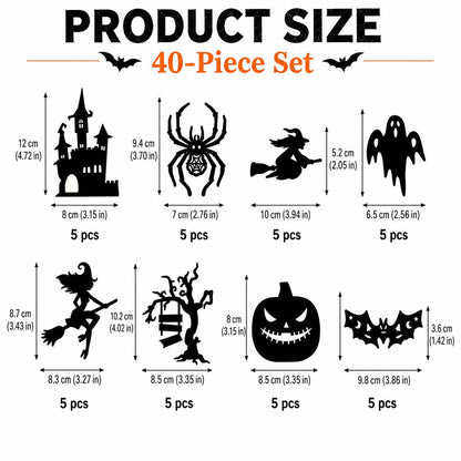 Halloween LED Silhouette Wall Light Stickers