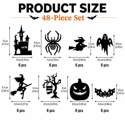 Halloween LED Silhouette Wall Light Stickers