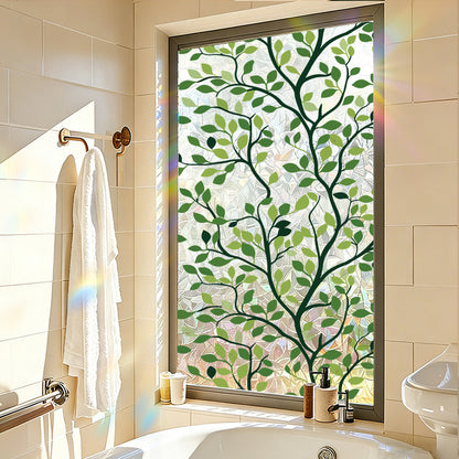 Botanical Static Cling Window Film for Glass