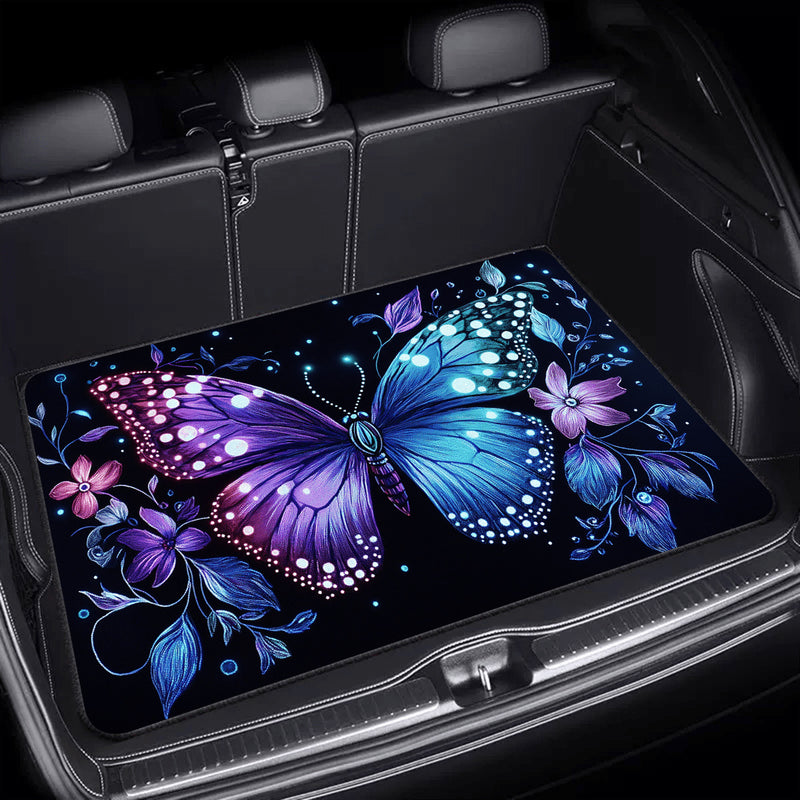 Universal Car Trunk Mat 75x100cm Multicolor Floral