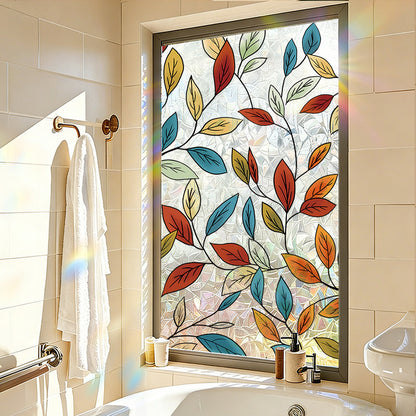 Botanical Static Cling Window Film for Glass